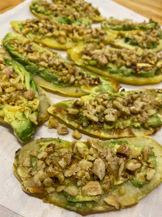 Roasted Sweet Potatoe Avocado "Toast"