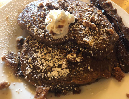 Gluten-Free Chocolate Walnut Pancakes